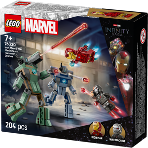 LEGO® ǀ Marvel Iron Man & War Machine vs. Hammer Drones 76320
